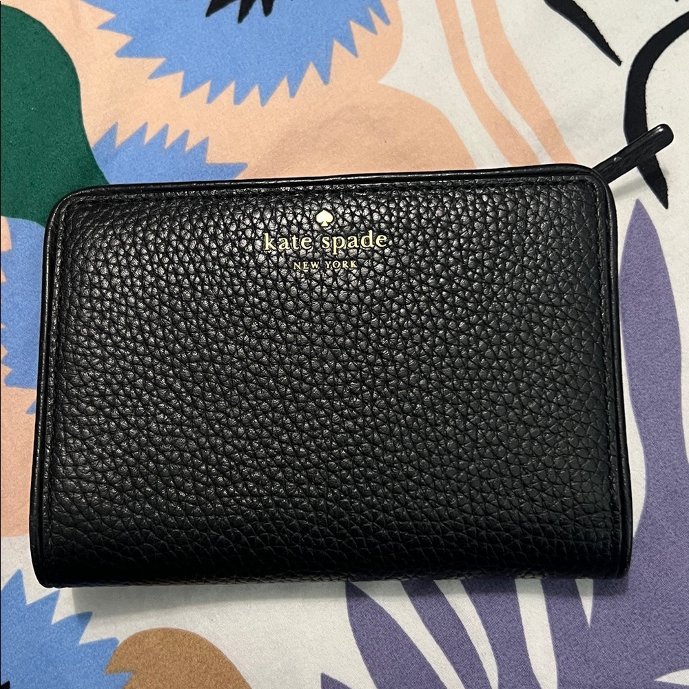 Kate Spade Black Textured Wallet